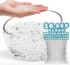 ANZON MORIES Clear Deco Granules 3 Size Options (Trial Pack), Wedding Centerpiece Table Home Decoration (16999, L 0.47-0.6in)