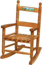 Fox Valley Traders Custom Woodland Animals Children's Rocking Chair, Durable Wood - Measures 14 1/2" Wide x 11 1/2" Deep; 22 1/2" Overall Height, Natural Rocker
