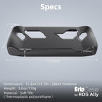 Skull & Co. GripCase Ally for ROG Ally (2023 Model): A Soft Protective Case with Textured Grips Full Protection and Stand, Shock-Absorption Non-Slip and Anti-Scratch Cover Design - Black