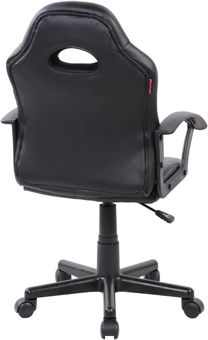 Techni Mobili Kid's Gaming and Student Racer Chair with Wheels, Resemblance of a sport's car interior, Polypropylene, Blue