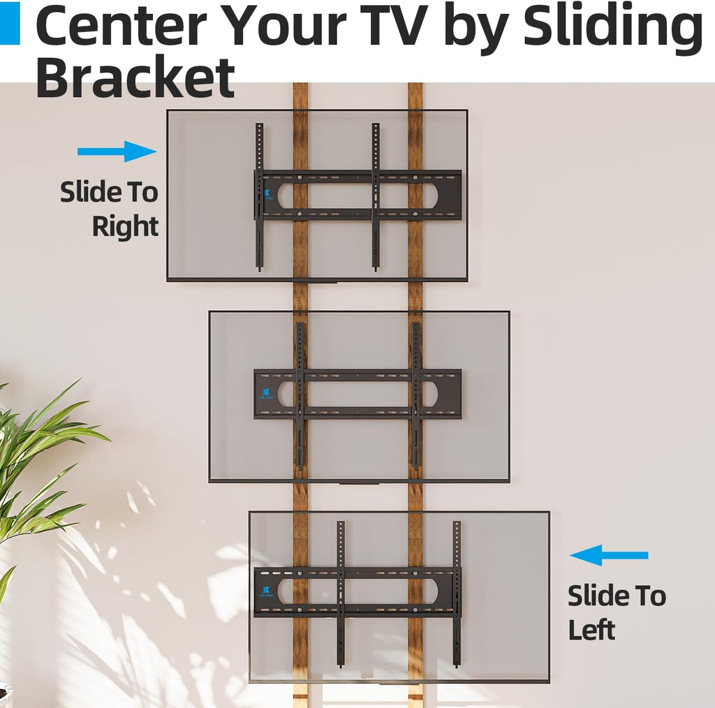 85 86 98 100 inch Heavy Duty TV Wall Mount for 55-120 inch Large TVs up to 220 LBS & 900x600mm Vesa, Ultra Slim Fixed TV Mount, Low-Profile TVS Bracket, 16" 24" 32" Wood Stud, Fit Most 65+ 75+ 120 TVs