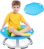 Upgraded Sensory Spinning Chair for Autistic Kids with Handles, Spin Chair for Kids Autism & ADHD, 360° Rotating Seat for Balance and Coordination, Enhancing Motor Skills, Blue