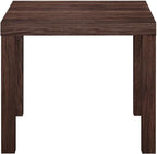 Modern Side Table 20 Inch Square End Table Wood Look Nightstand for Living Room Bedroom Small Space Waterproof Surface Easy Assembly Walnut Finish