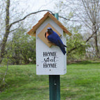 Wild Wings WWLH3-DECO Farmhouse Bluebird House, White