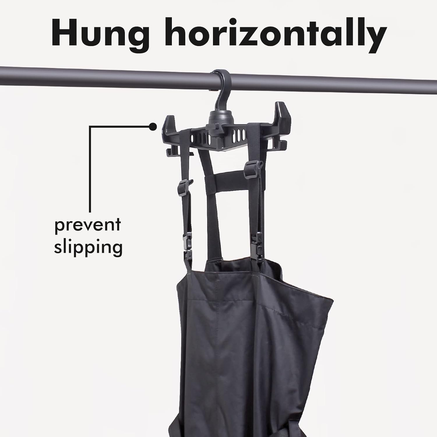 Heavy Duty Hanger for Tactical Gear Vest W/ 360°Rotatable Hook | Multipurpose Standard Plastic Hangers for Body Armor,Police,Military Gear,Scuba Diving, Survival Equipment (2-Pack)