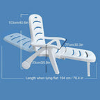 Kids Lounge Chair Outdoor, with High Backrest, Arm Rest, Adjustable Reclining Design, Durable Construction, Portable & Lightweight for Backyard, Poolside, or Beach