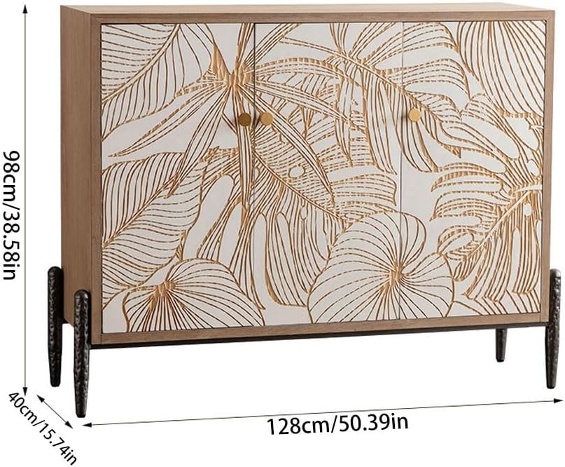 Entryway Cabinet Retro Carved Living Room Decoration Porch Cabinet Home Fashion Dining Sideboard Kitchen Storage Cabinet Sideboard Storage Cabinet