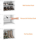 HOMIDEC Shoe Rack, 6 Tier Shoe Storage Cabinet 24 Pair Plastic Shoe Shelves Organizer for Closet Hallway Bedroom Entryway