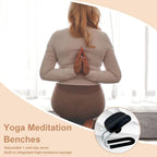 Meditation Stool with Sponge Cushion, Prayer Bench, Adjustable Height Knees for Praying, Kneeler Bench, Yoga Stool Kneelers for Praying with Sponge Cushion, Hip Support Meditation Accessories
