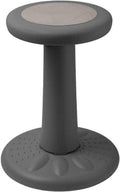 Studico ActiveChairs Kids Wobble Stool, Flexible Classroom Seating Improves Focus, Posture & Helps ADHD/ADD. Get The Wiggles Out Active Fidget Desk Chairs, Pre-Teen 17.75" Chair, Ages 7-12, Grey