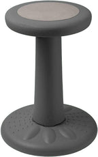 Studico ActiveChairs Kids Wobble Stool, Flexible Classroom Seating Improves Focus, Posture & Helps ADHD/ADD. Get The Wiggles Out Active Fidget Desk Chairs, Pre-Teen 17.75" Chair, Ages 7-12, Grey
