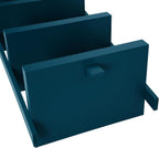 eHemco Modern 5 Tier Wall-Leaning Ladder Bookshelf Organizer, Storage Rack, 70 Inches, Blue