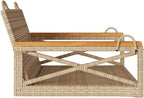 Patio Swing Bench Beige,Modern Outdoor Swing Chair with Style – for Gardens and Patios Patio Furniture