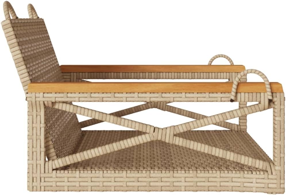 Patio Swing Bench Beige,Modern Outdoor Swing Chair with Style – for Gardens and Patios Patio Furniture