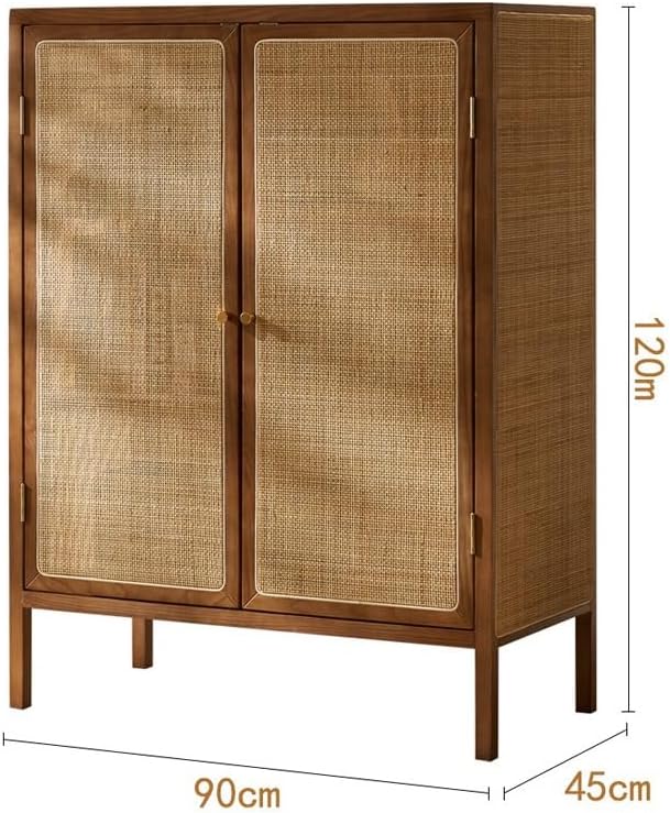 Entryway Cabinet Rattan Storage Cabinet Modern Wooden Dining Sideboard Home Use Entrance Cabinet Storage Cabinet Sideboard Storage Cabinet