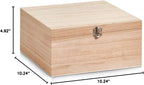 Zeller Storage Box, Brown, 26 x 26 x 12.5 cm