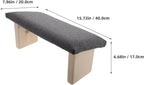 LABRIMP Portable Wooden Folding Meditation Bench with Knee Protection and Comfortable Cloth Seat for Outdoor Use and Zen Practices, Lightweight Stool Chair for Prayer and Kneeling