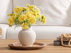 Ceramic Flower Vase, Flower Vase Rustic Farmhouse Decorative Vase Floral Pottery Vases for Home Decor Table Living Room Entryway Mantel Bookshelf Bedroom Bathroom Kitchen - 6.7" W