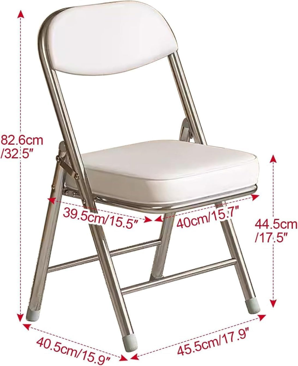 Folding Chairs 2 Pack Double Hinged Steel Frame Easy Foldable&Stackable for Office Kitchen Dinning(Green)