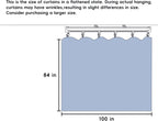 Room Divider Curtains Ceiling Mounted Track Sets Extra Wide Blackout Curtain Flexible Tracks for Bedroom Privacy Partition Separator, 1 Panel Black Drape and White Rail, W8.3 x H7ft