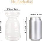 Gute Glass Vases for Decor, Modern Decorative Flower Vase Centerpieces Table Home Indoor Desk Decor Living Room, Kitchen, Office Wedding or Housewarming Gifts (Clear)