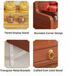 Wall Mounted Buddha Altar Shelf with Retractable Pull Board Small Statues Shrine Altar Table Meditation Altar Table Handmade Tiered Puja Shrine with Storage Buddhist Meditation Alte White 60CM/23.6IN