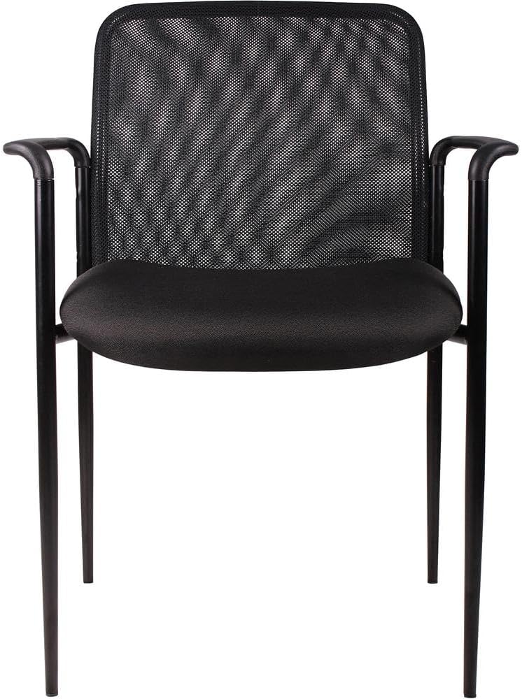 Lorell Reception Side Chair, 23-3/4 by 23-1/2 by 33-Inch, Black