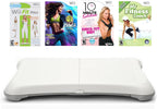 Crownrock Enterprises Wii Fitness Bundle - Genuine Balance Board, Wii Fit Plus, Bonus Games (Renewed)