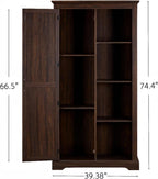Retro Tall Storage Cabinet, Rustic Farmhouse Pantry Cupboard, for Kitchen Dining Living Room,for Kitchen Home