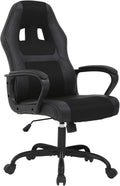 NChanmar Computer Gaming Chair Ergonomic High-Back Office Chair w/Lumbar Support Adjustable Height 360-Swivel Executive Desk Chairs for Adults Racing Writing Working,Black