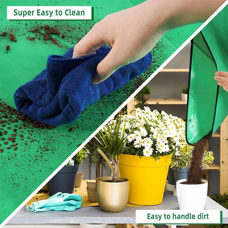 Foldable Waterproof Plant Repotting Mat Large Transplant Pad for Home Indoor Gardening and Succulents