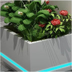 Planter Box with Bench Outdoor Flower Boxes Leisure Chairs Terraces Parks Courtyards Benches Beds