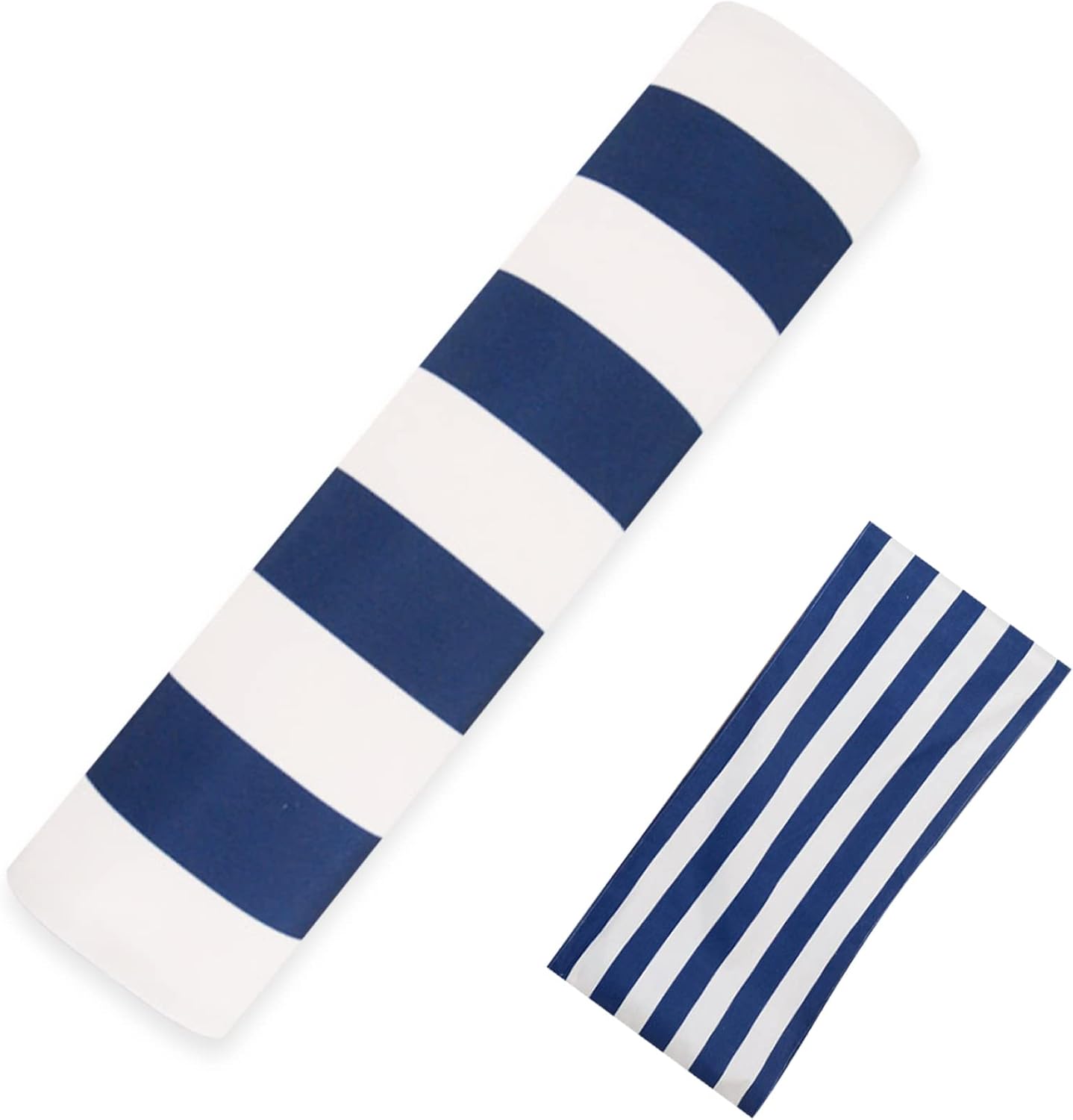Sunloungers, Beach Sling Chair Replacement Canvas Blue and White Sling Chair Replacement Deck Chair Fabric for Sunbathing Courtyard