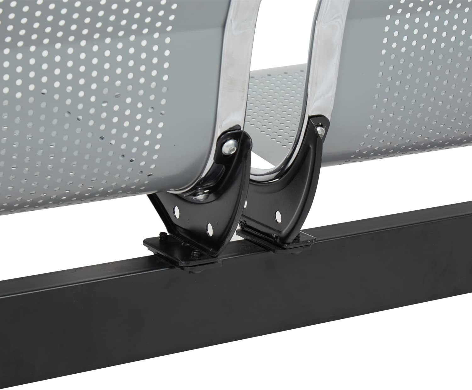 ide·o Airport Business Reception Hospital Chairs - Waiting Room Chair with Mesh Arms Reception Guest Chair for Salon Business Office Airport Hospital Bank Conference Room (2-Seat, Sliver-Mesh)