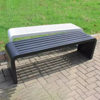 Patio Benches for Outdoors Full Iron Bench Park Chair Outdoor Courtyard Stainless Steel Leisure Seat Shopping Mall Rest Row Garden Benches for Outdoors