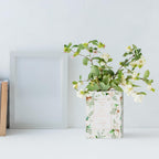 Honeydak 3 Set 5.9 Inch Book Shaped Vase Ready to Paint Your Own Ceramic Book Flowers Vase Ceramics to Paint DIY Unpainted Paintable Kit Crafts with Acrylic Brush Palette for Adults
