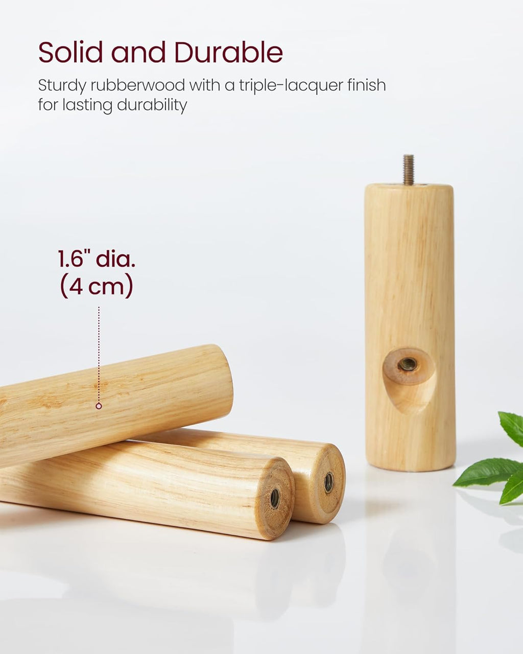 VASAGLE Solid Wood Coat Rack, Free Standing Tree-Shaped Coat Rack with 8 Hooks, 3 Height Options, for Clothes, Hats, Bags, Living Room, Bedroom, Home Office, Natural Beige URCR004N01