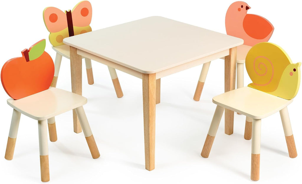 Mentari Toys - Garden Butterfly Chair - Sturdy Wooden Garden Themed Chairs for Kids - Durable Playroom Furniture - Boosts Creativity and Independence in Boys and Girls - Age 3+