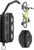 QAQ Swivel Bike Wall Mount, Vertical Bike Rack Garage Holds Up To 66lbs, Bike Hooks For Garage Space-Saving, Easy To Install -1 PACK
