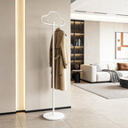 Coat Rack Freestanding Clothes Rack with Hooks & Marble Base, Heavy Duty Coat Hanger Stable Coat Stand for Entryway Bedroom, Hanging Garment Rack Hall Tree for Clothing Tie Hat Bag Purse (White Cloud)