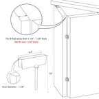 Metal Bifold Door Lock - Double Door Child Safety Locks Keep Toddler, Cats&Dogs Out of Closets, Cabinets, Pantry - No Need Install (1PC)