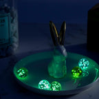 MCPINKY 36PCS Glass Marbles, Including 5 Glow in The Dark Marbles for Vase Filler, Fish Tank, Table Scatter Decoration
