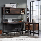 Sauder Briarbrook Engineered Wood and Metal Large Hutch in Barrel Oak