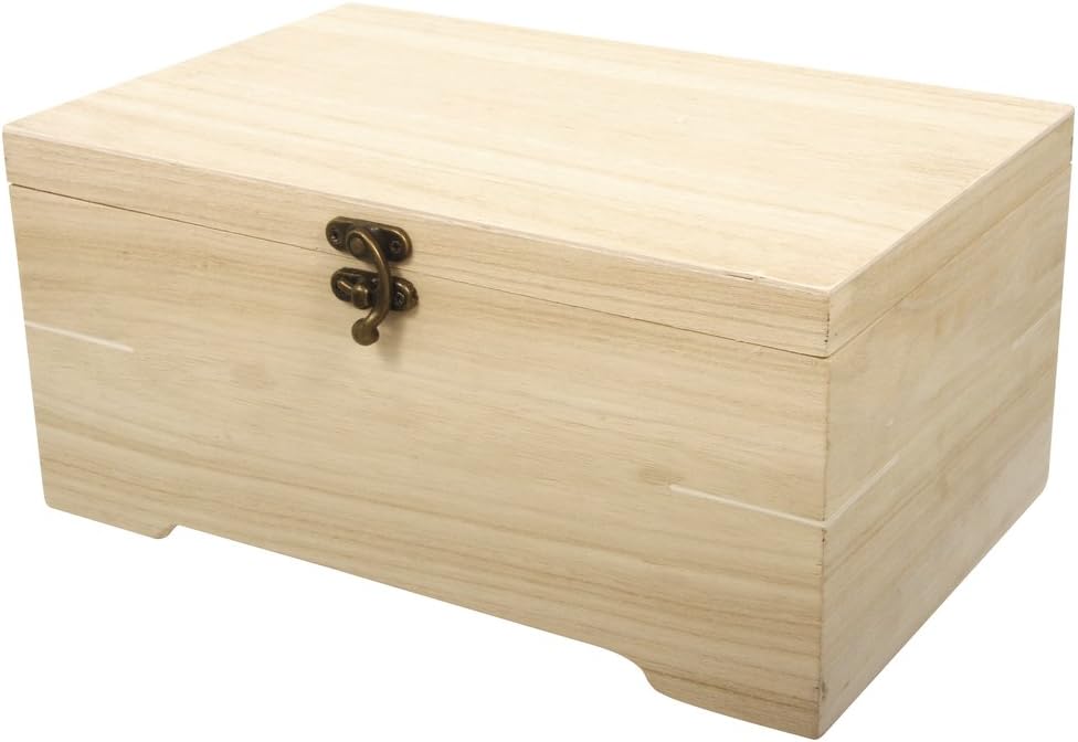 Rayher Wooden Casket with Inset, 2 Parts, 28x18x13,5cm, Multi-Colour, 2.85 x 1.89 x 1.37 cm