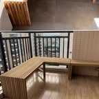 Patio Benches for Outdoors Outdoor Bench Solid Wood Park Chair Courtyard Balcony Teak Bathroom Sauna Shoe Changing Garden Benches for Outdoors