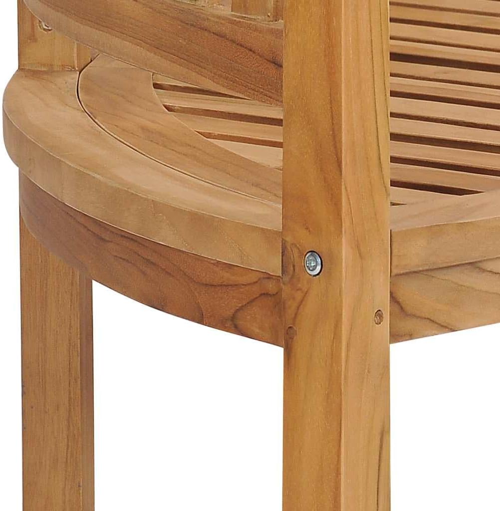 Garden Bench Natural Teak Solid Teak Wood Large Durable,Solid Teak Garden Bench for Outdoor & Indoor Use, Comfortable Seating Gatherings Patio Furniture