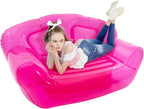 Bepritm Inflatable Sofa Chair, Blow Up Couches Transparent Inflatable Sofa Seat Couch, Portable Inflatable Camping Couches Patio Sofa Yard Double Seater Chairs for Indoor, Outdoor, Beach (Red)