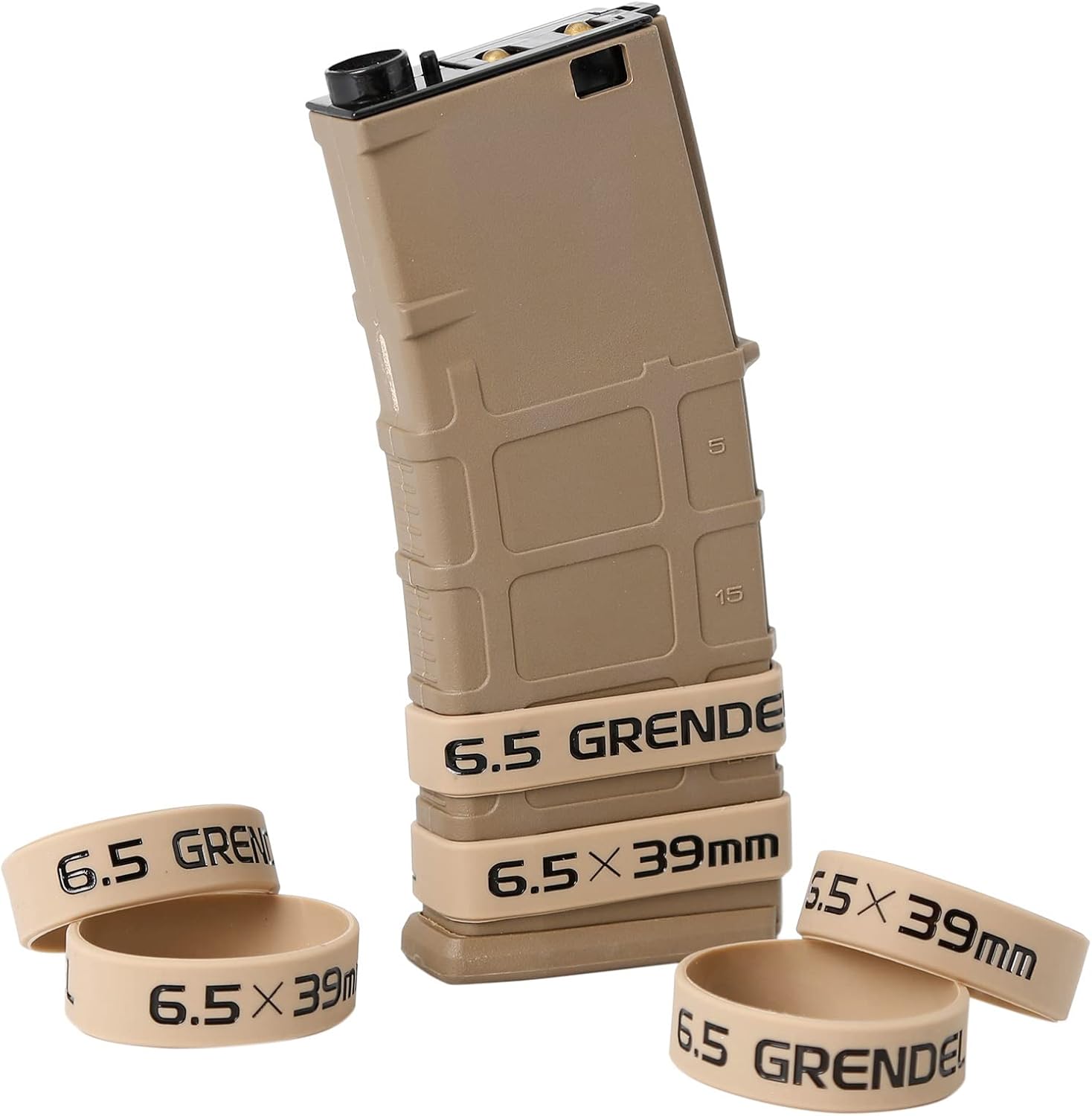 Aolamegs 6.5 Grendel/6.5X39mm Magazine Marking Band 6 Pack