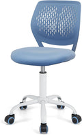 HONEY JOY Kids Desk Chair, Children Study Chair w/Adjustable Height, Low Back, Swivel Rolling Mesh Task Student Chair, Kids Computer Chair for Teens Girls Boys Home/School/Office (Blue)