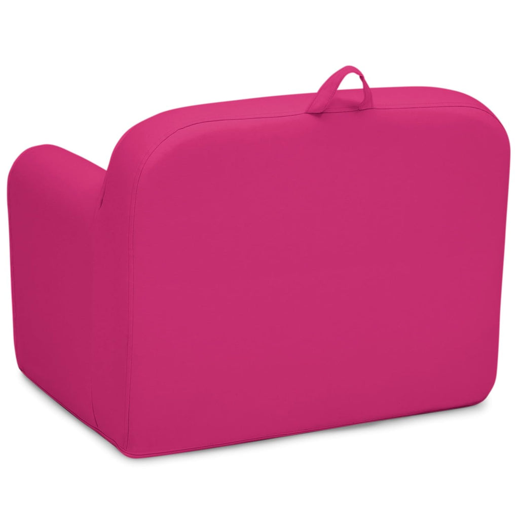 Delta Children 6-7 Cozee Chair - Foam Kids Chair for Ages 18 Months and Up, Hot Pink